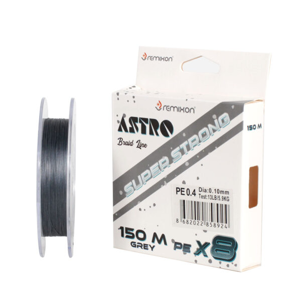 Remixon Astro 8x 150 mt Grey İp Misina 0,10 mm