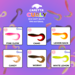 Caretta Curly 5 Cm Silikon Yem