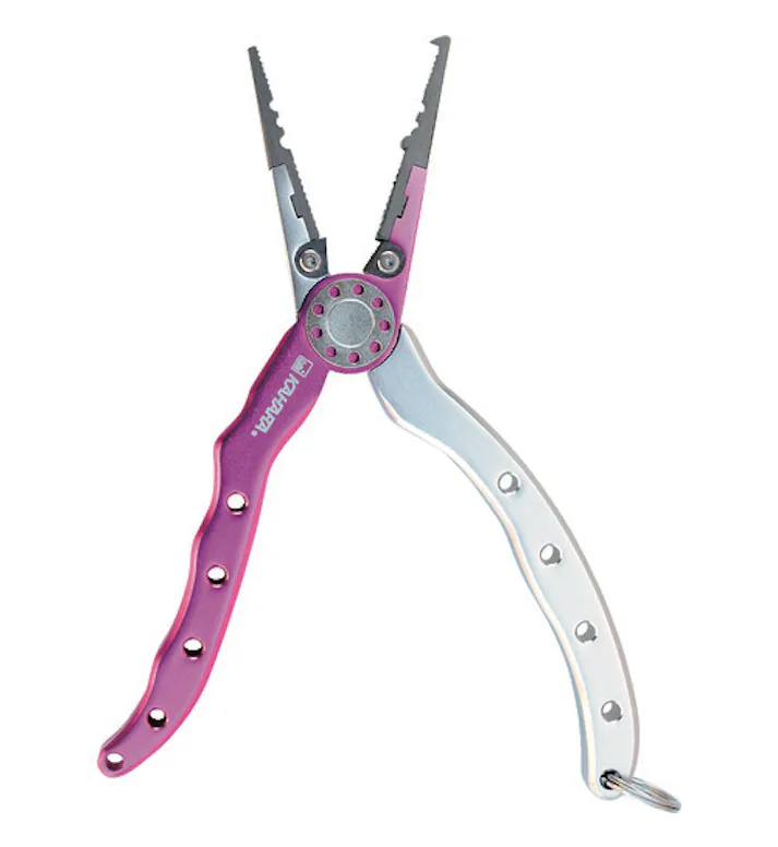 kahara-6-5inc-aluminum-pliers-slim-type-pink-silver-14361