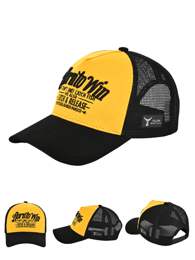 fujin btw trucker sapka black yellow 540ed